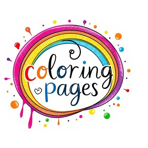 Logo page for coloring - 500x500